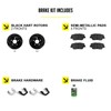 Hart Brakes Front Brakes and Rotors Kit |Front Brake Pads|
