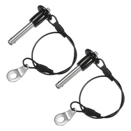 M METERXITY 2Pcs Ball Locking Pins 6mm Dia 25mm Usage Length Button Handle Quick Release Pin