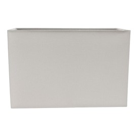 Contemporary and Stylish Dove Grey Linen Fabric Rectangular Lamp Shade for Wall Ceiling or Table - 29cm Length 60w Maximum Suitable for The Home or Commercial Usage by Happy Homewares