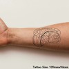 Azeeda 'Schweinefleischpastete-Wedge' Temporäres Tattoo - Hautfreundlicher & Ungiftiger Abziehbild ·