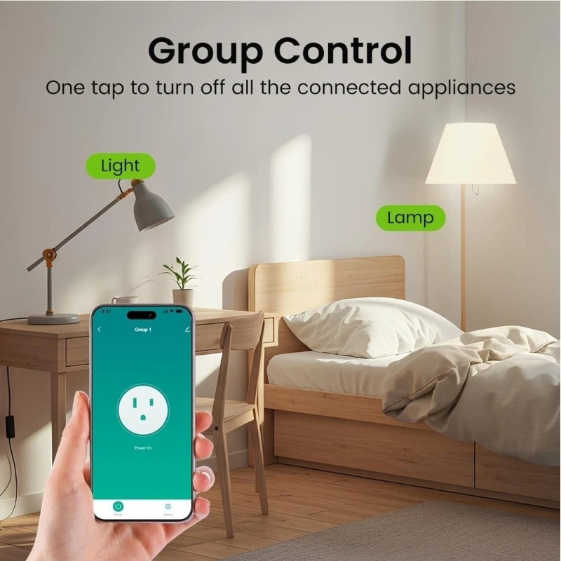 MINI GHome Smart Mini Plug Wi-Fi Outlet Socket Alexa Google
