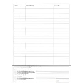 Foot Care Pedicure Record Cards (Pack of 5)