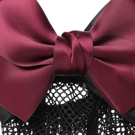 AYNEFY Redecilla para el Cabello con Lazo para Mujer con Cubierta para Moño, Joyería Fina, Red Ligera y Elástica con Clamp/Holder para el Cabello para Camarera, Enfermera Redecilla para el con Lazo para Mujer con Cubierta para Moño, Joyería (Red Bowknot r