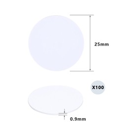 YFFSFDC NFC Tags NTAG215 Coin Shaped Cards, Round 1.0 inches (25 mm) Diameter, NFC Coin, 504 Bytes Amiibo Compatible, Shortcut App Compatible, Set of 100