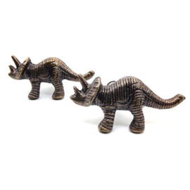 5MOONSUN5 Dinosaur Cabinet Cast Iron Knobs 2 Pack - Decor Knobs for Kitchen Cabinet, Drawer Pull, French Vintage Verdigris Shabby Chic Dresser and Cupboard Handle