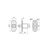 Door Security Pin Lock Cabinet Drawer Cupboard Locker+Keys Model: b105