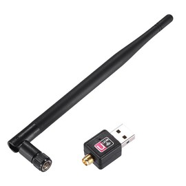 AIMALL 802.11AC AC600 USB WiFi Wireless Adapter Dongle WPS 5GHz Dual Band 5dBi Antenna, for Online Gaming and Ultra HD Video Streaming