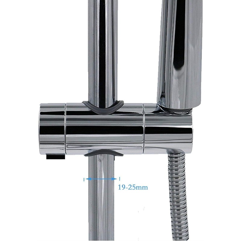 Adjustable Shower Head Holder for Slide Bar,Universal 18-25MM O.D. Rail