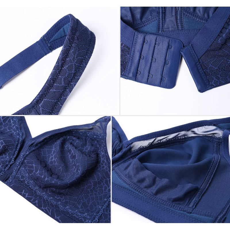 DotVol Women's Full Coverage Minimizer Bra Comfort Wirefree Non Padded