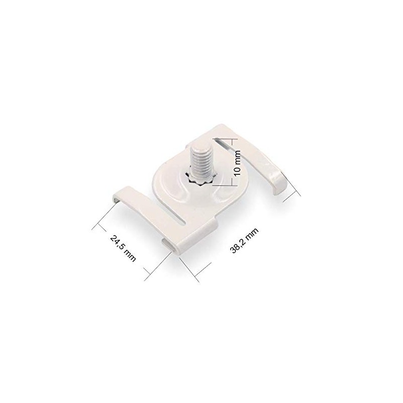 Licht-Zubehoer.de 10 x Ceiling Clip M6 for Odenwald Ceiling Rails,