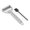 Tasty Julienne Vegetable Peeler with Cleaning Brush, Sharp Stainless Steel