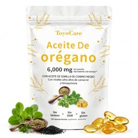 Aceite de Orégano con Comino Negro, 300 Cápsulas Blandas  Aceite de orégano cápsulas con aceite de comino negro Oil of OreganoCon timoquinona...      