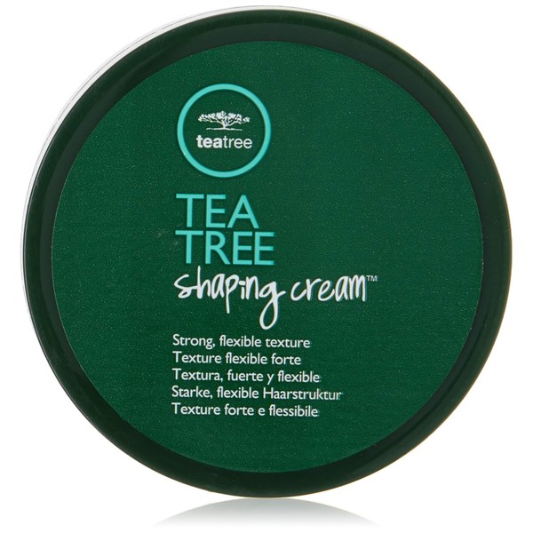 Paul Mitchell Tea Tree Shaping Cream, Hair Styling Cream, Long-Lasting Hold, Matte Finish, For All Hair Types, 3.0 fl. oz