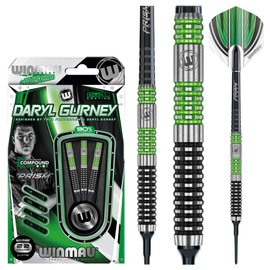 WINMAU Daryl Gurney Special Edition Tungsten Softip Darts Set 22g with Prism Flights and Prism Shafts (Stems)