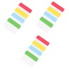 Operitacx 3pcs Bookmarks Stickers Stationery Reading Accessories Writable Tabs Office