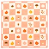 Hamamonyo Washed Towel Handkerchief, Autumn Checkered