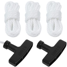 ZAMDOE Recoil Starter Rope 4mm Pull Cord Rope for GX160 GX200 196 212 224cc 168 Small Engine Mini Bike Generator Pressure Washer Tiller Snow Blower ATV, with Handle Grip