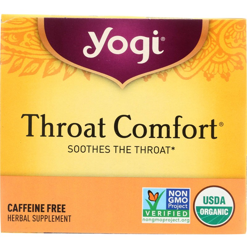 Yogi Tea Organic Throat Comfort Tea, 16 ct