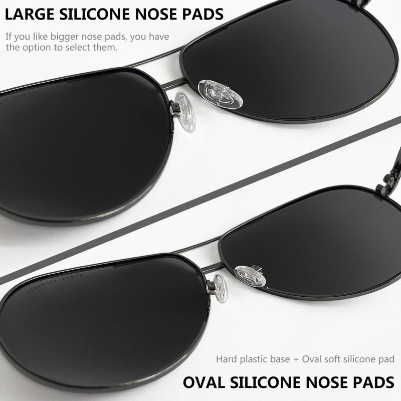 Push-in Eyeglass Nose Pads - PFDHQS 18 Pairs Glasses Nose