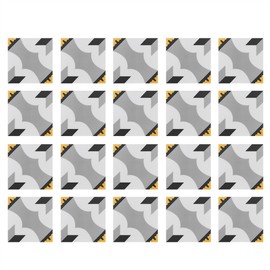 20PCS Ceramic Tile Sticker Waterproof Non Slip Wall Floor Sticker for Kitchen Bathroom