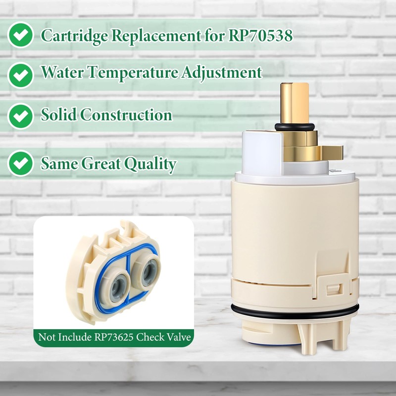 Enhon Single Function Pressure Balance Cartridge Replacement for RP70538, Shower