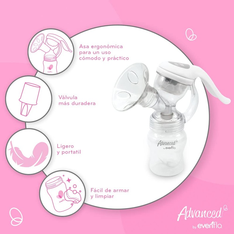 Advanced by Evenflo Recolector De Leche Manual, 1 Pieza, Ayuda