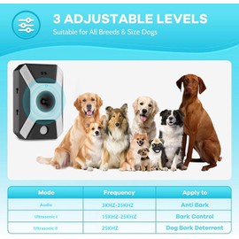 LEMENG Ultrasonic Dog Bark, Portable Ultrasonic Bark, Powerful Anti Bark for Dogs with LED, Ultrasonic Dog Bark for Outdoor Ultrasonic Dogs, Ultrasonic Dog Repeller