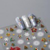 Christmas Nail Art Stickers Snowflake Nail Decals 5D Embossed Self
