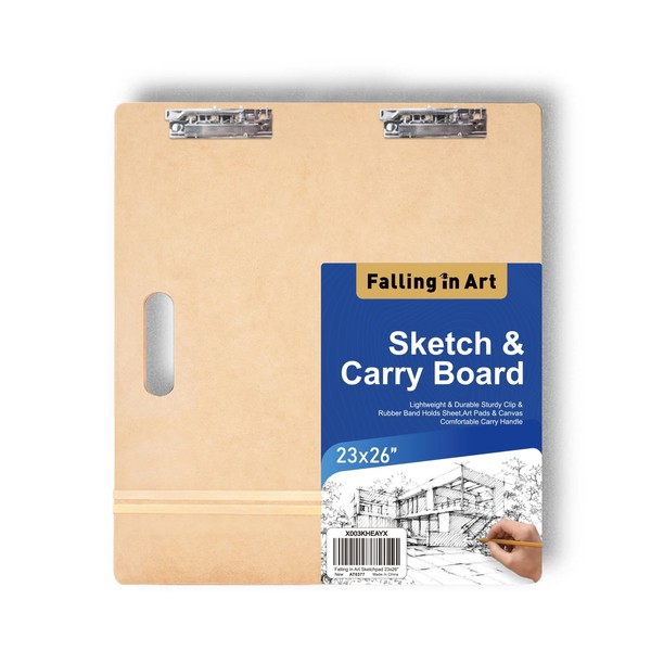 Falling in Art 23x26 Sketch Board, Drawing Tote Board for