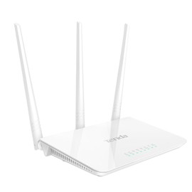 Tenda F3 N300 Router Inalámbrico WiFi, 3 Antenas de 5 dBi, 300 Mbps a 2.4 GHz, Chip Broadcom, Control Ancho de Banda, WPS, 1x Puerto WAN 10/100 Mbps 3 x Puertos LAN 10/100, Blanco