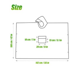 Victoper Victoper Waterproof Poncho Adult, Lightweight Reusable Rain Poncho Adult Waterproof for Outdoor Hiking Camping Cycling Traveling Waterproof Raincoat with Emergency Grommet Corners Army Green