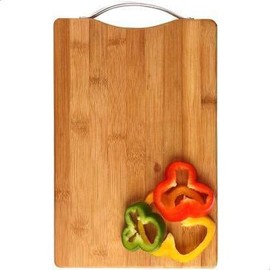 BAMBOO CHOPPING BOARD & WOOD CUTTING BOARD PAD to cut vegetable & slicing SALAD & chicken & FRUIT & fish & meat under NATURAL WOOD with thick surface for HOME kitchen Wooden Cutting Board (Pack of 1 Dishwasher Safe)