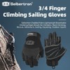 Seibertron 3/4 Finger Padded Palm Lightweight Breathable Climbing Rope Gloves
