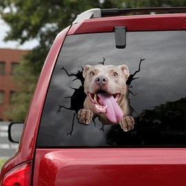 ChichuangK Car Decal Combo Decal Sticker for SUV Windows, Pitbull & Dogs CAR Sticker