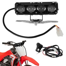 USTPO Dirt Bike Light Bar 5inch 54W 8000lm Head Light Flood Spot Universal for 7/8” Handlebar CRF KLX DRZ TTR YZF WR RM 65CC-450CC Motorcycle Pit Bike