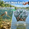6 Hole Folding Fishing Trap Net 40CM 50CM 60CM –
