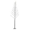 Melrose 42"" LED Lighted Frosted Christmas Twig Tree, black