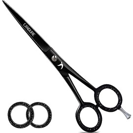 Candure Hairdressing Scissor Barber Salon Shear Stainless Steel Hair Cutting Scissors for Professional, Hairdressers, Barbers and Salon Use for Women, Men, Children and Adults 6.5" Inch