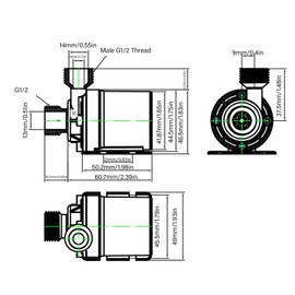 Solar Water Pump Kit with Timing Controller, Solar Powered Water Pump Submersible Pump, 50W Solar Panel for Garden Decoration, Pool, Birdbath