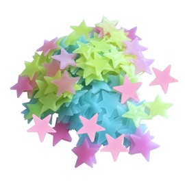 Glow in The Dark Stickers, 100 PCS Luminous Star Wall Decals for Kids Bedroom Wall Decor (30 MM)