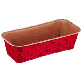 Städter 903739 Papier-Backform, rot, 21,5 x 9 cm/H 6 cm