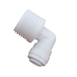 Malida Male Push To Connect Tube Fitting,water purifiers Quick Connector Drinks Dispense and water filtration system fittings (1/2 NPT Male x 1/4 OD Tube Elbow)