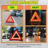 FLKQC Warning Triangles Safety Triangle Emergency Kit, 5 Pack Foldable