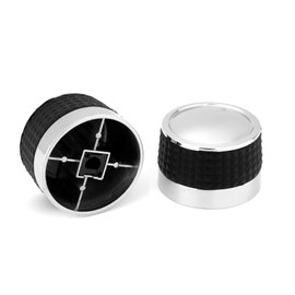 only fire Grill Control Knob, 2 Pack Gas Burner Replacement Knobs for BBQ Gas Grills with D Shaped Valve Stem, Chrome Plated Plastic with Nonslip Grip