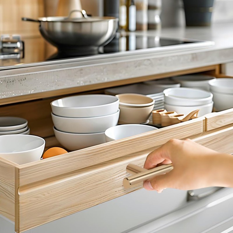 XINGYATU 20 PCS T Bar Handle, Gold Cabinet Door Wardrobe