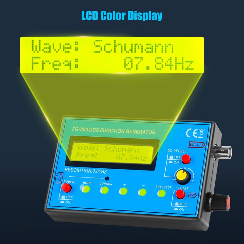 1Hz-500kHz DDS Signal Generator with Schumann Resonator,Multifunction Frequency Generator with