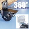 Side Mount Plate Caster Wheels - Thickened L-Shaped Mounting ，Heavy