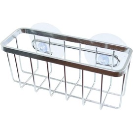 Aramox Soporte para Esponja de Acero Inoxidable con Ventosa, Rejilla para Fregadero de Secado Rápido para Esponjas y Cepillos, Organizador de Cocina Ideal para Limpieza y Comodidad