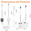 4 En 1 Cepillo para Baño, Cepillo para Taza de