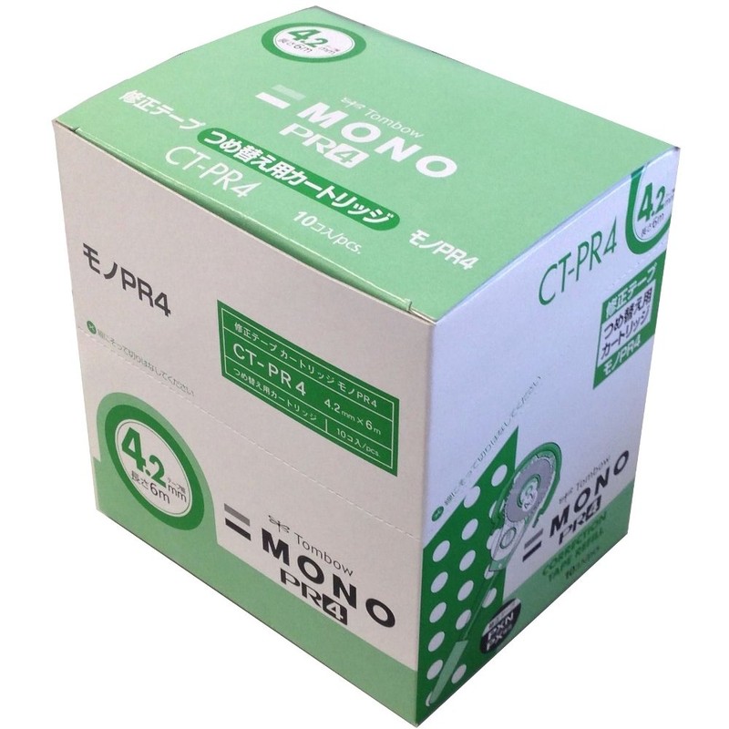 トンボ鉛筆 修正テープ MONO モノPXNカートリッジ PR4 10個 CT-PR4-10P